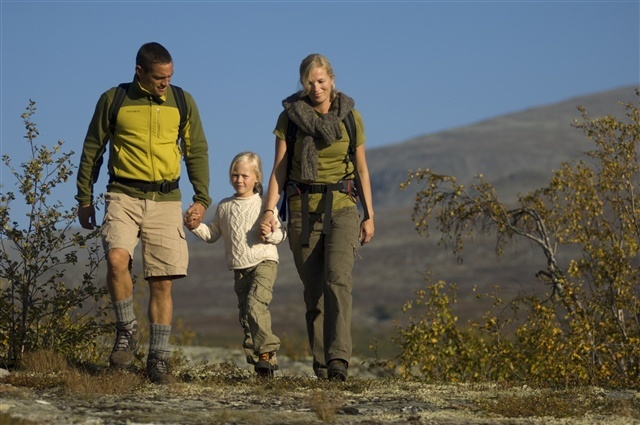 Familie på tur