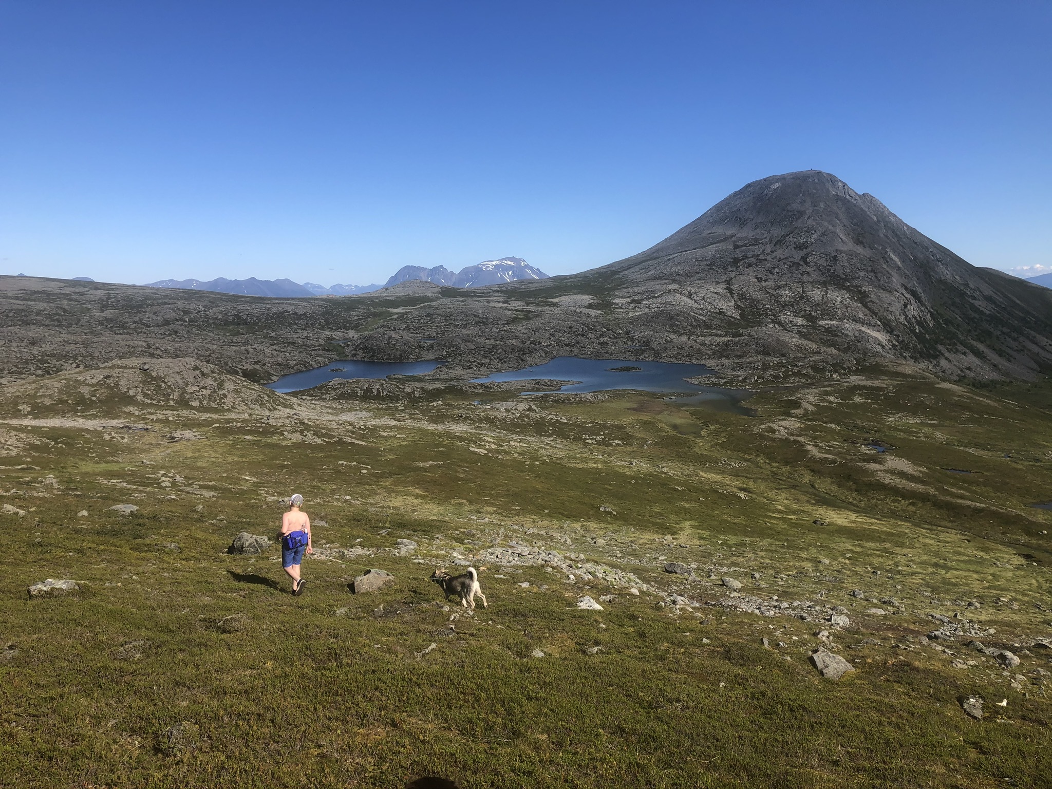 Lomvatnan og lille Peppartind