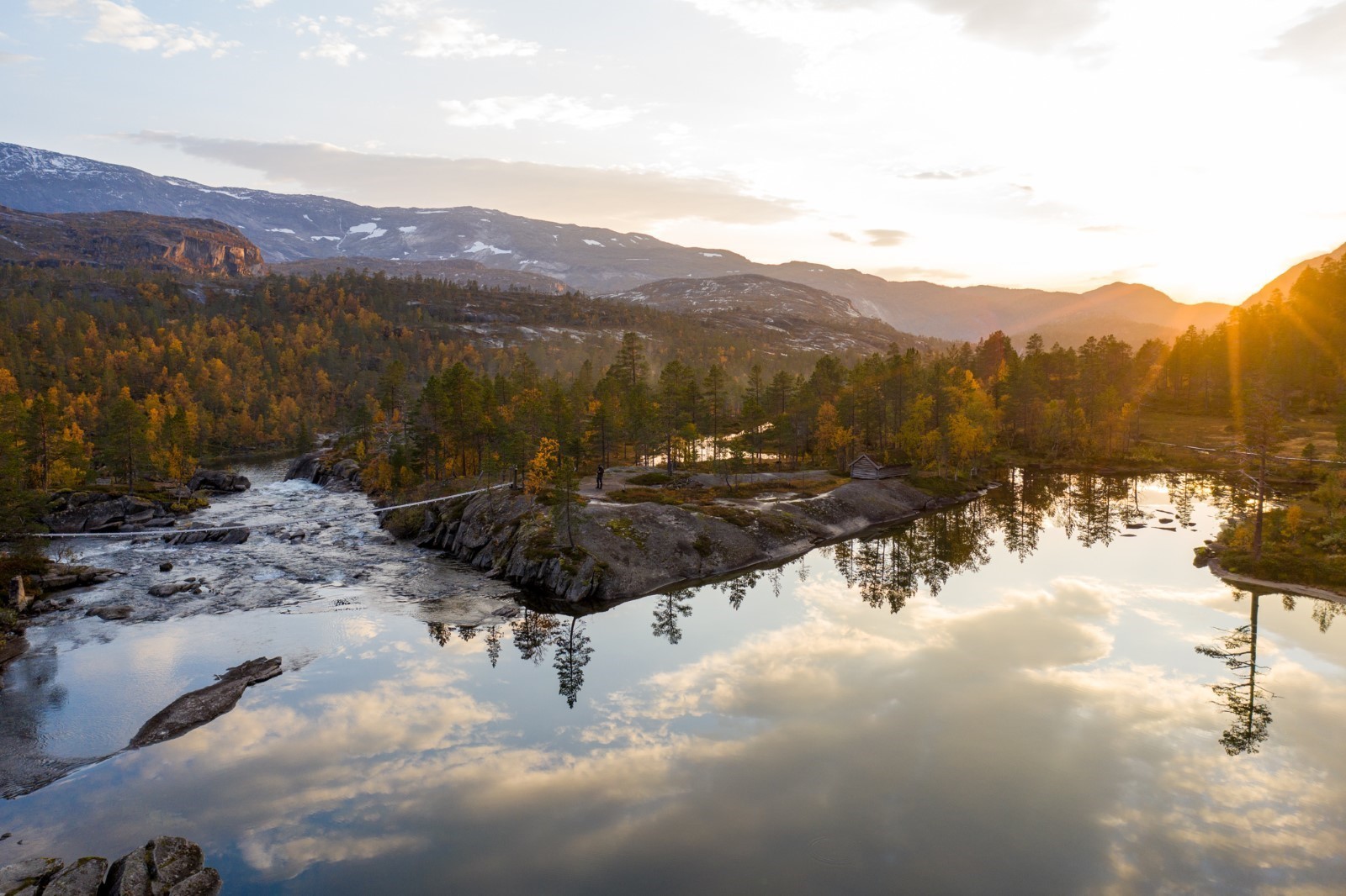 Vakker solnedgang