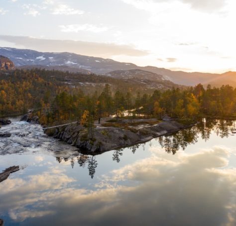 Vakker solnedgang