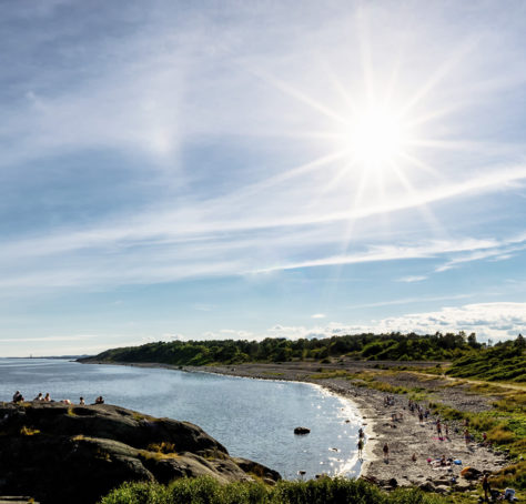 Rullesteinstranda ved Spornes og Hoveodden på Tromøy i Arendal kommune.